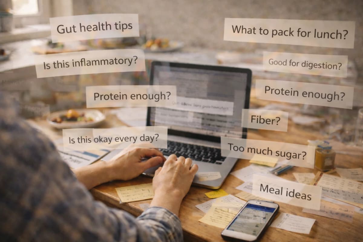 The mental noise around everyday food and nutrition decisions.